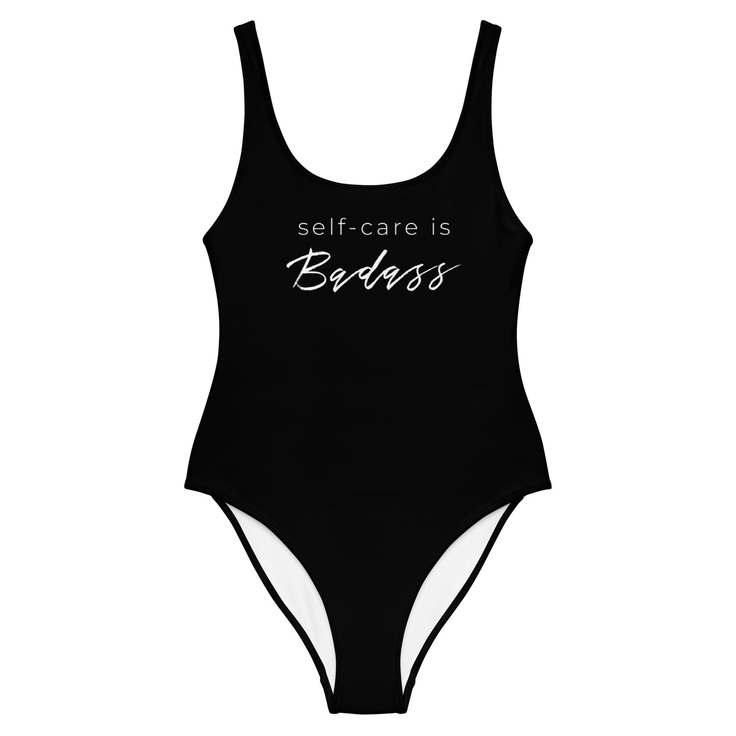 Self-Care Is Badass One-Piece Swimsuit