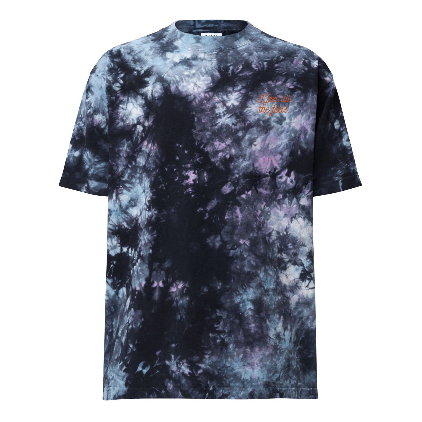 I Feel All The Feels Oversized tie-dye t-shirt