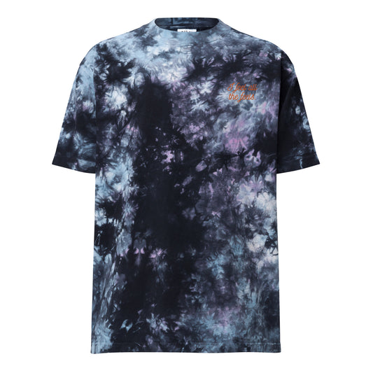 I Feel All The Feels Oversized tie-dye t-shirt