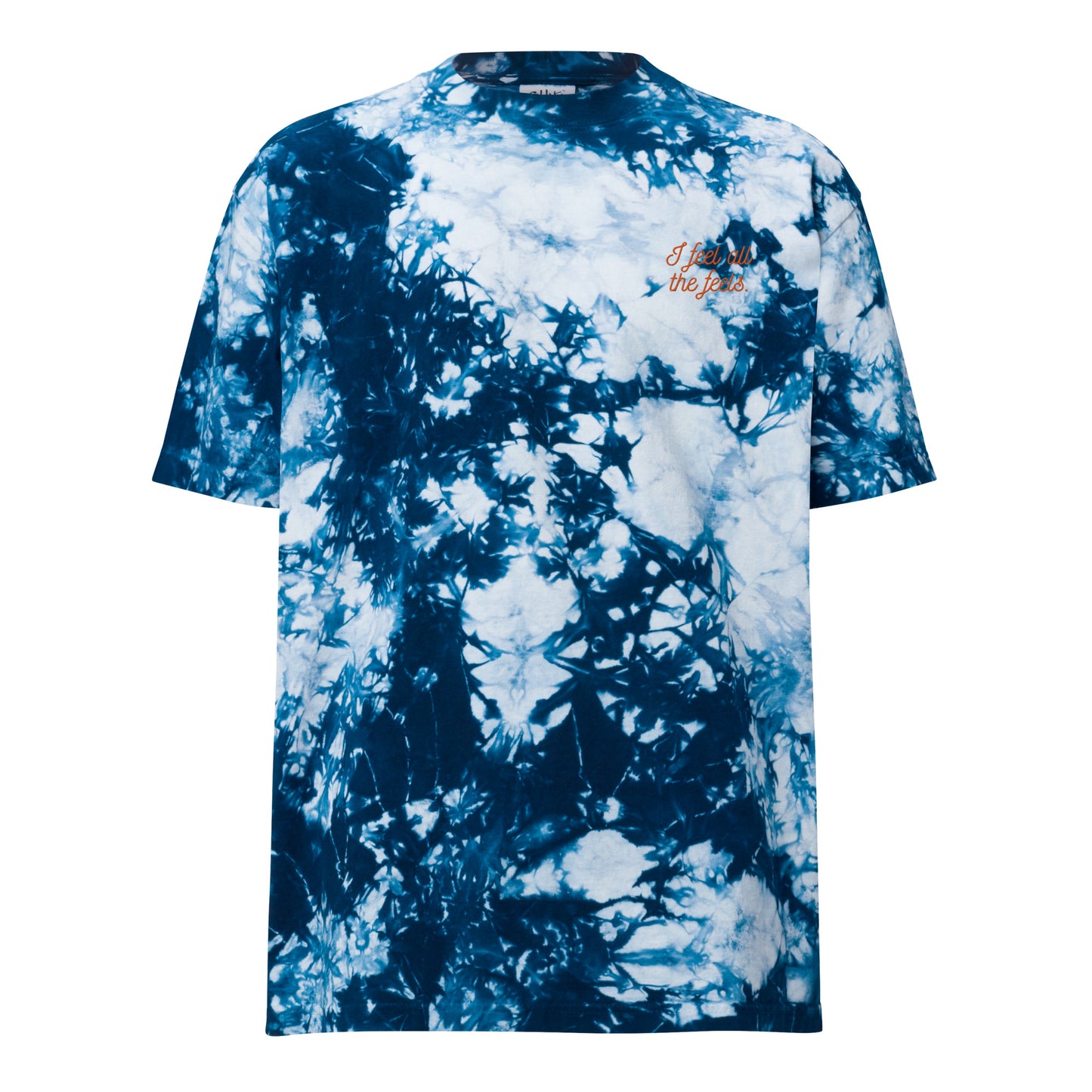 I Feel All The Feels Oversized tie-dye t-shirt