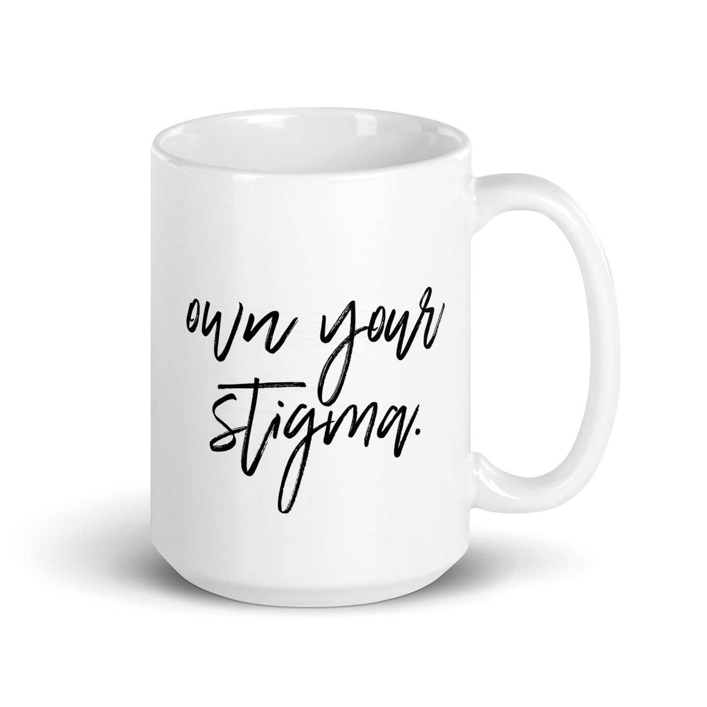 It's Okay To Not Be Okay White glossy mug