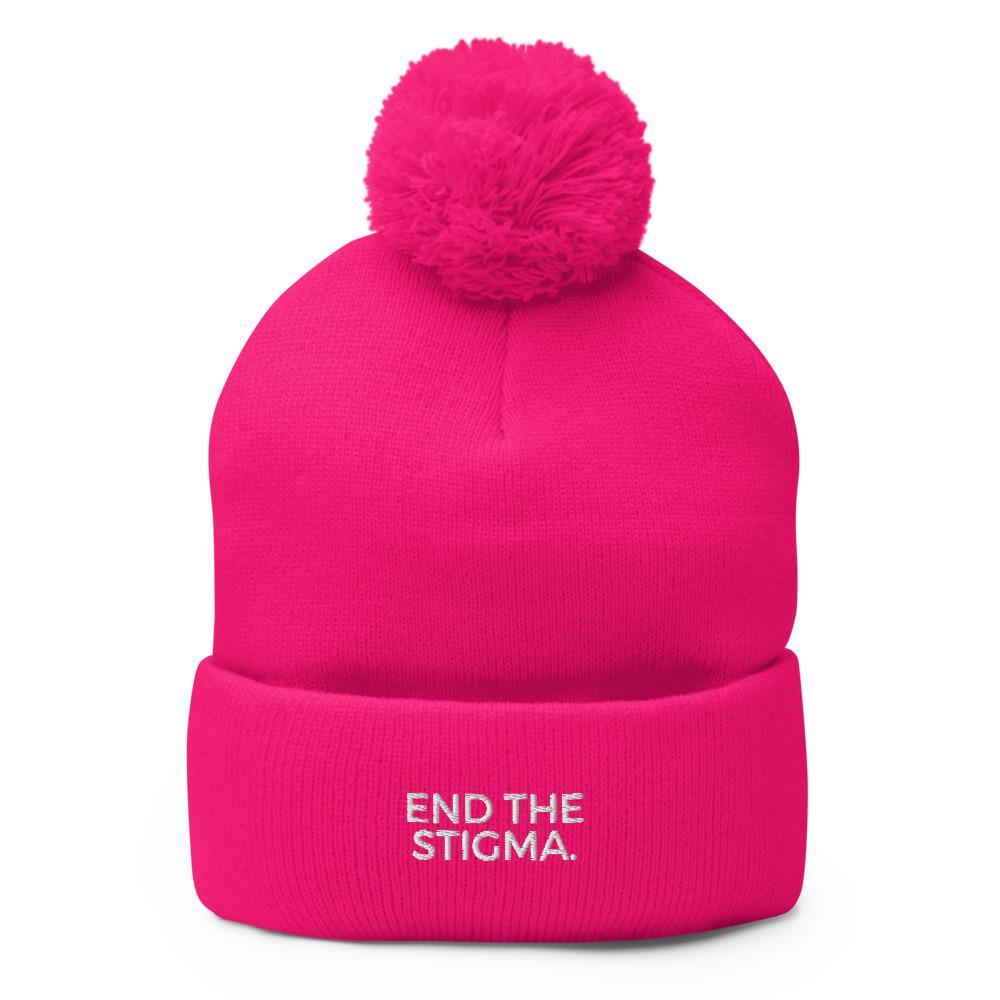 End The Stigma. Pom-Pom Beanie