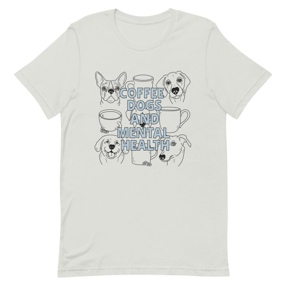 Coffee Dogs and Mental Health Sketched T-Shirt