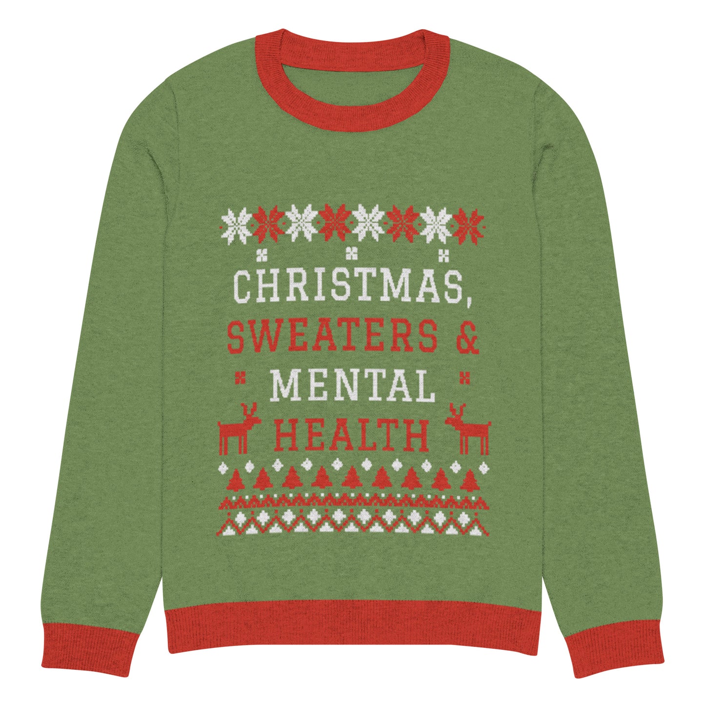 Christmas, Sweaters & Mental Health Knitted Sweater