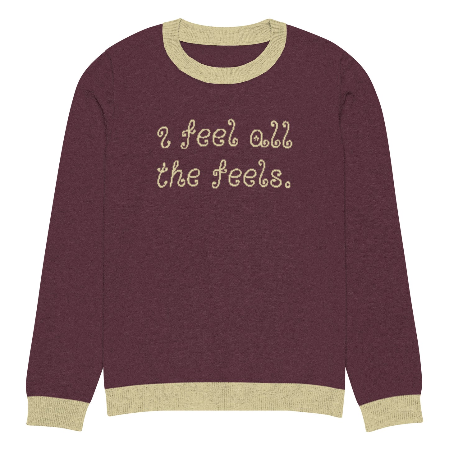 I Feel All The Feels Knitted Sweater