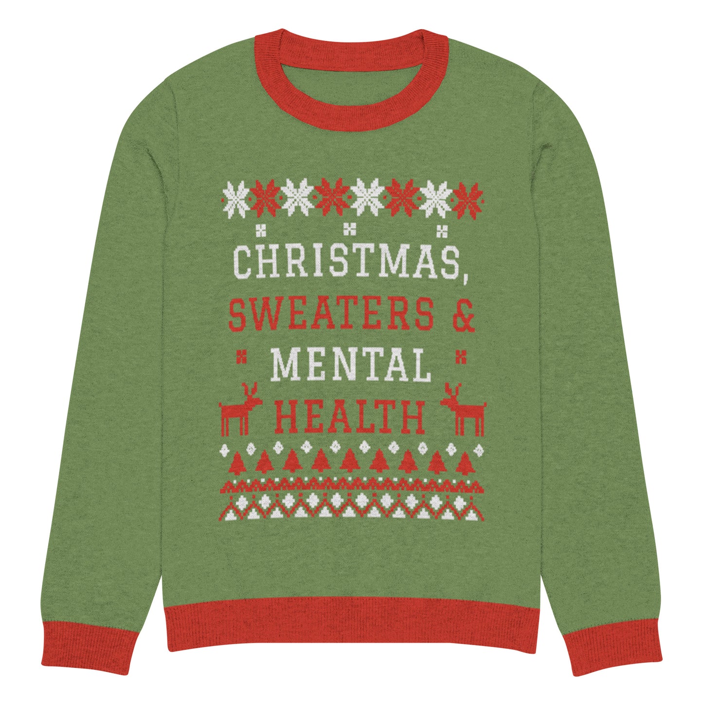 Christmas, Sweaters & Mental Health Knitted Sweater