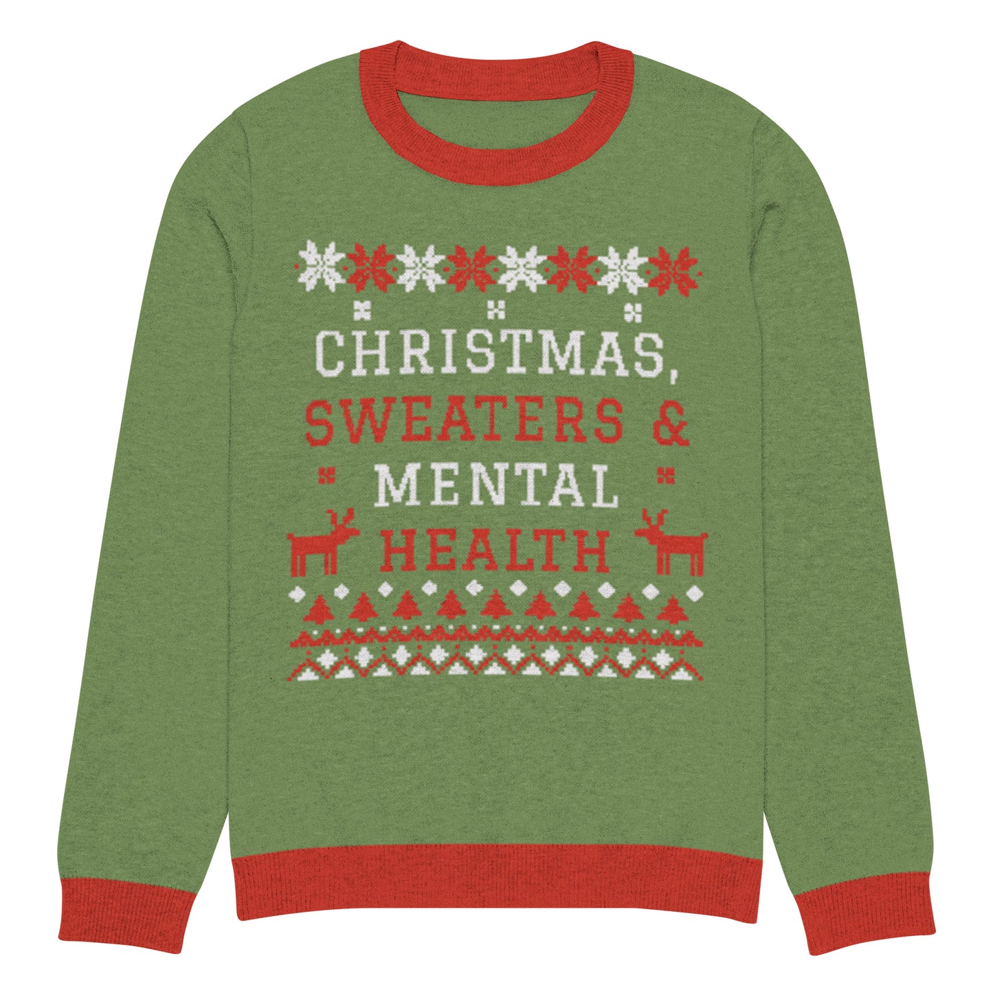 Christmas, Sweaters & Mental Health Knitted Sweater