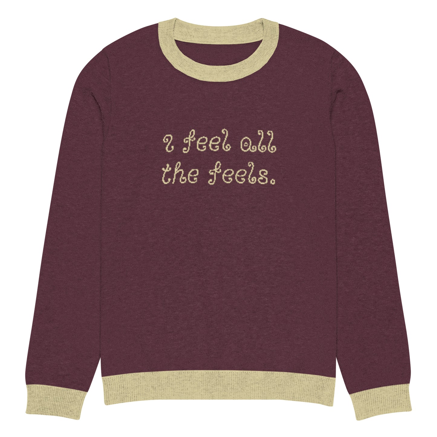 I Feel All The Feels Knitted Sweater