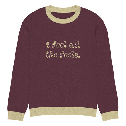 I Feel All The Feels Knitted Sweater