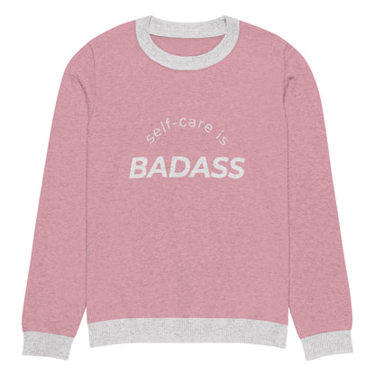 Self Care Is Badass Knitted Sweater