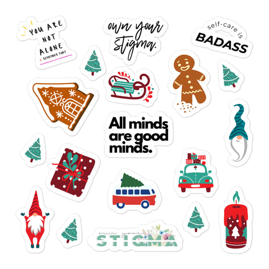 2023 Christmas Sticker Set (19 Pieces)